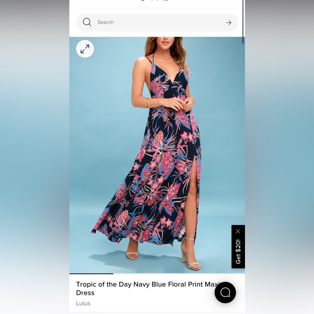 Lulus tropic dress